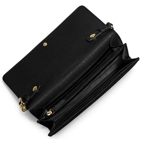 michael kors leather chain wallet